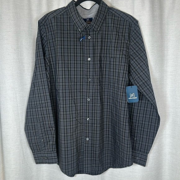 GEOGE BRAND BUTTON DOWN STRETCH SIZE(L) - Picture 1 of 6